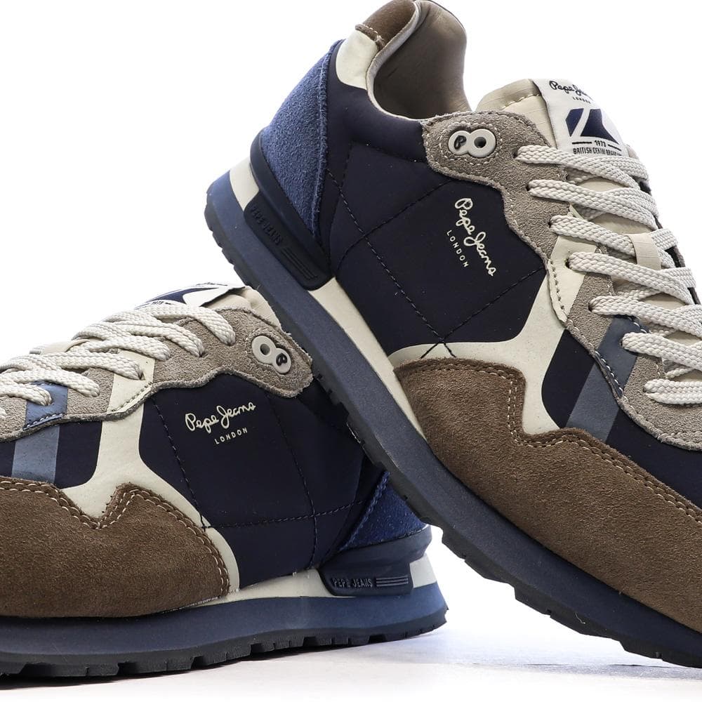 Baskets Marron/Beige Homme Pepe jeans Brit Prints 7