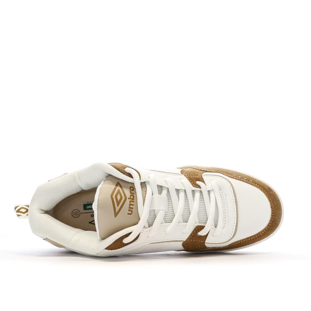Baskets Blanches/Beiges/Camel Homme Umbro Tywen 4