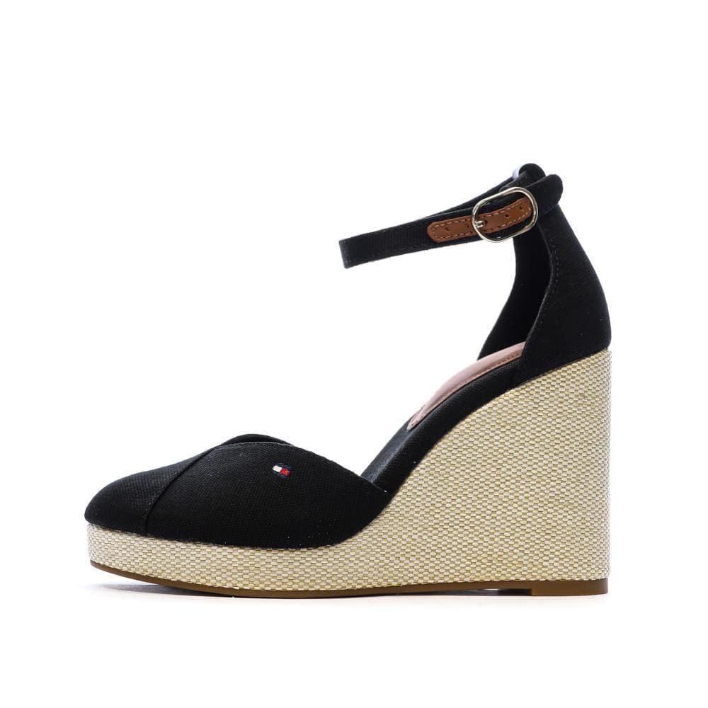 Sandales Noires Femme Tommy Hilfiger Wedges 1