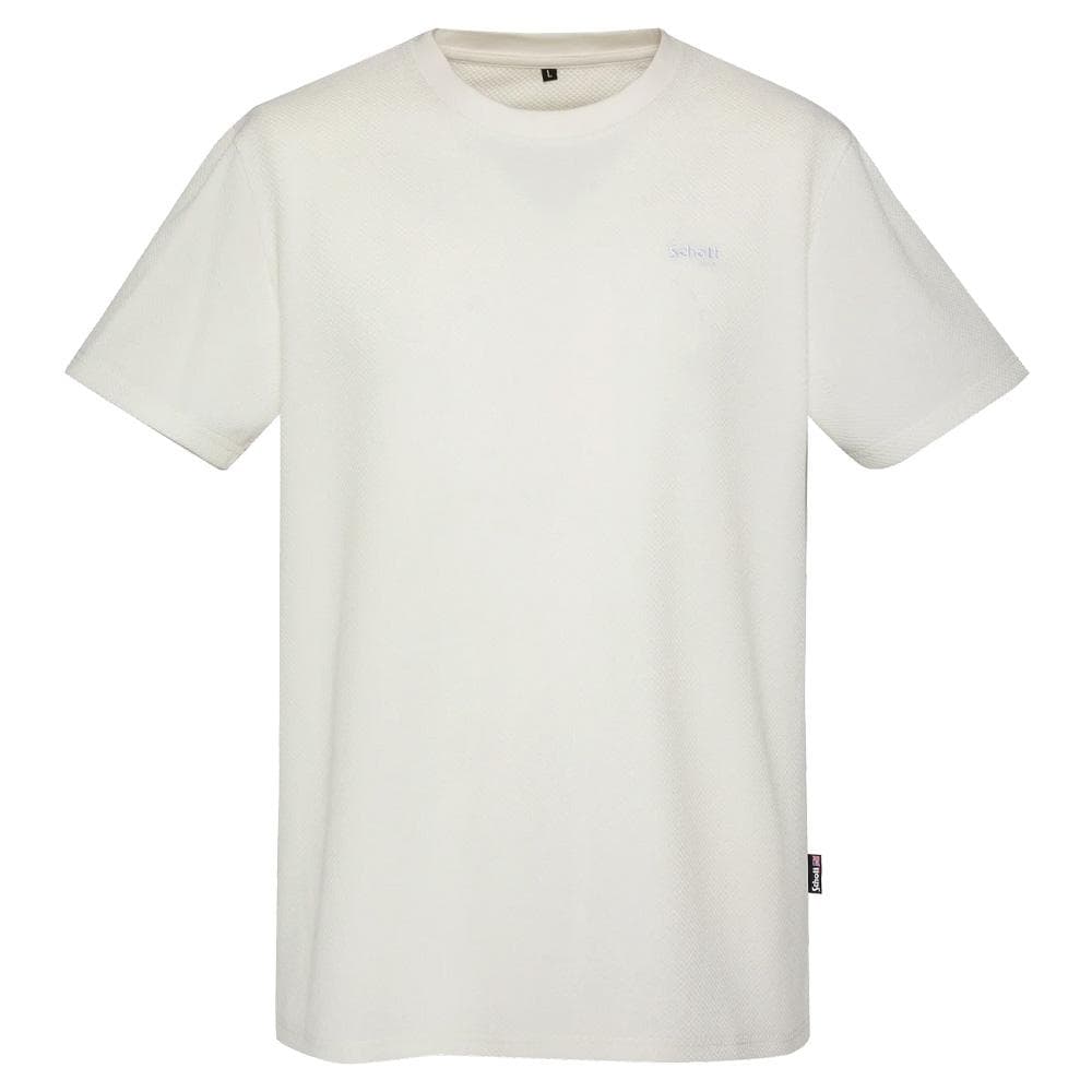 T-Shirt Blanc Homme Schott TSCLAY 2
