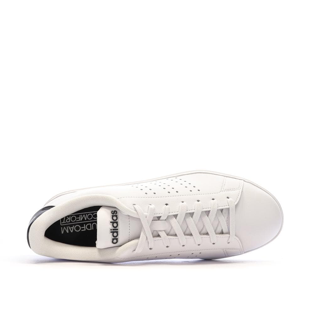Baskets Blanches/Noir Homme Adidas Advantage 2.0 4