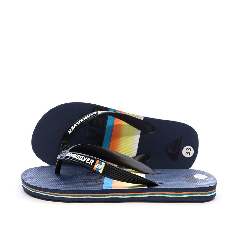 Tongs Noir/Marine Garçon Quiksilver Java Quik 1