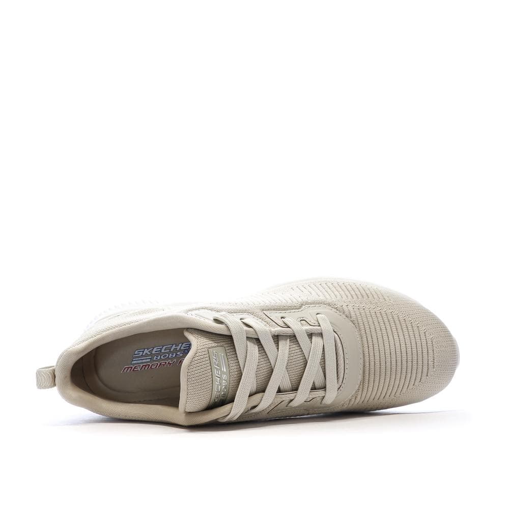 Baskets Beiges Femme Skechers Bobs Squad Tough Talk 4