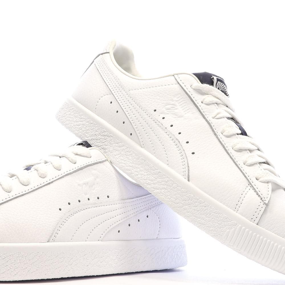 Baskets Blanches Homme Puma Clyde Varsity 7