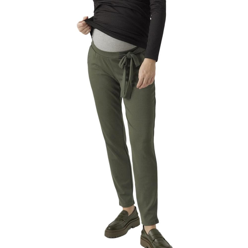 Pantalon de Grossesse Kaki Femme Mamalicious Mini 1