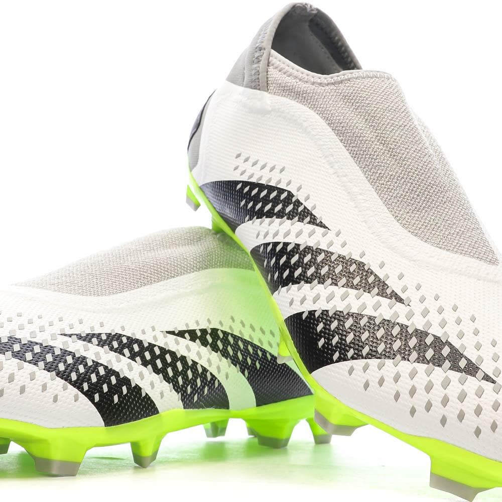 Chaussures de football Blanche/Noire/Jaune Homme Adidas Predator Accuracy 7