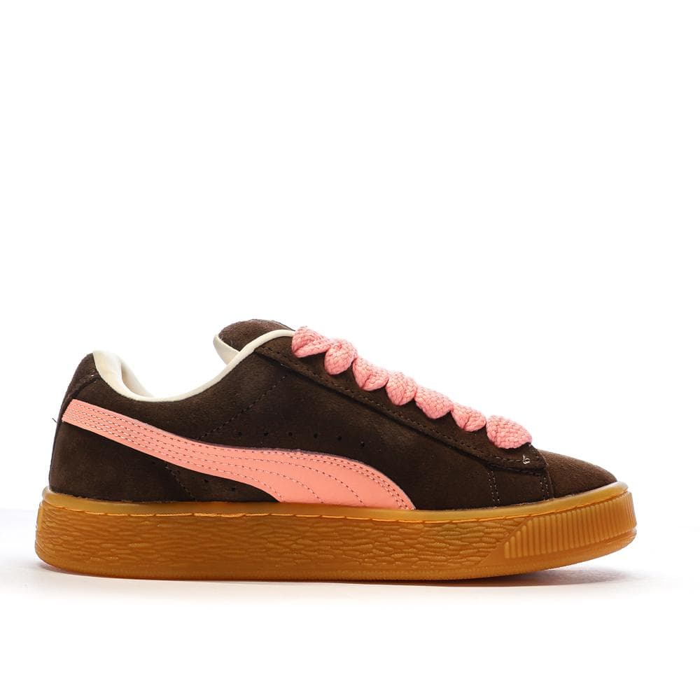 Baskets Marron/Rose Femme Puma Suede XL 2