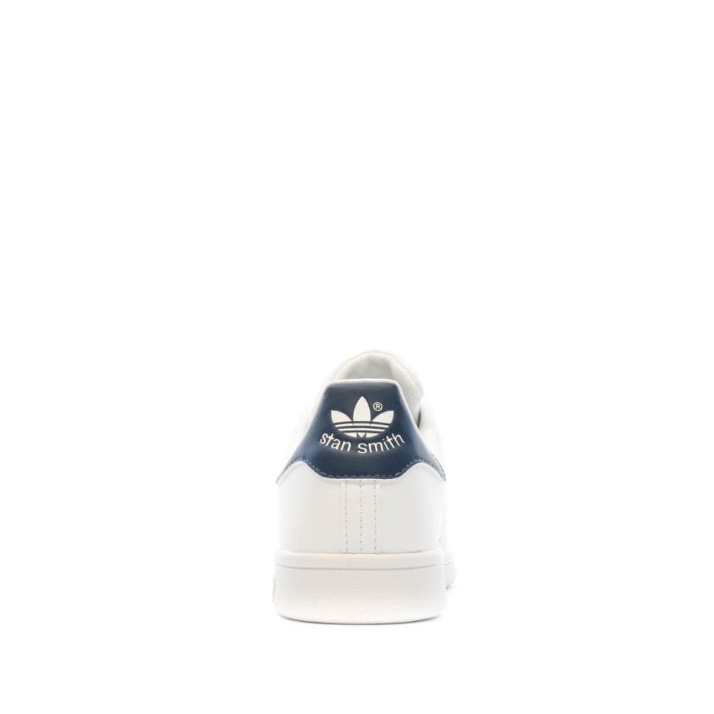 Baskets Blanches/Marine Fille/Femme Adidas Stan Smith 3