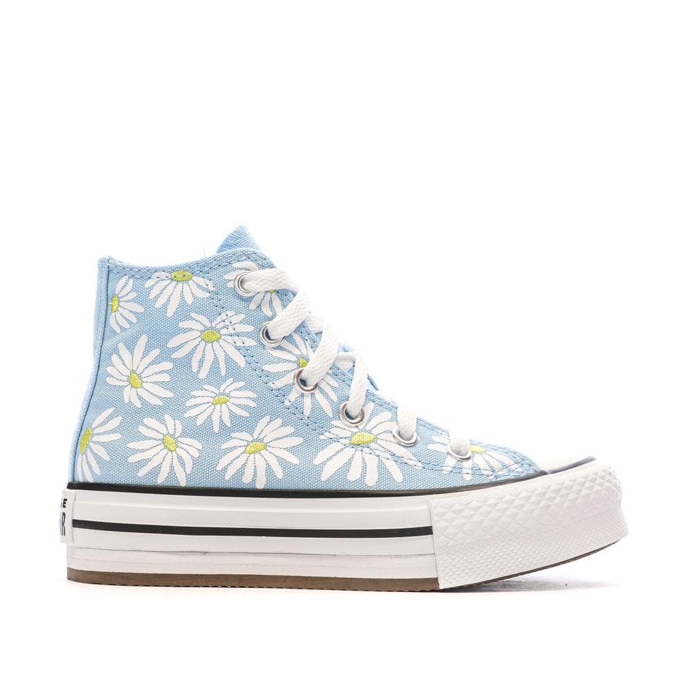 Baskets Bleu Fille Converse Floral 2