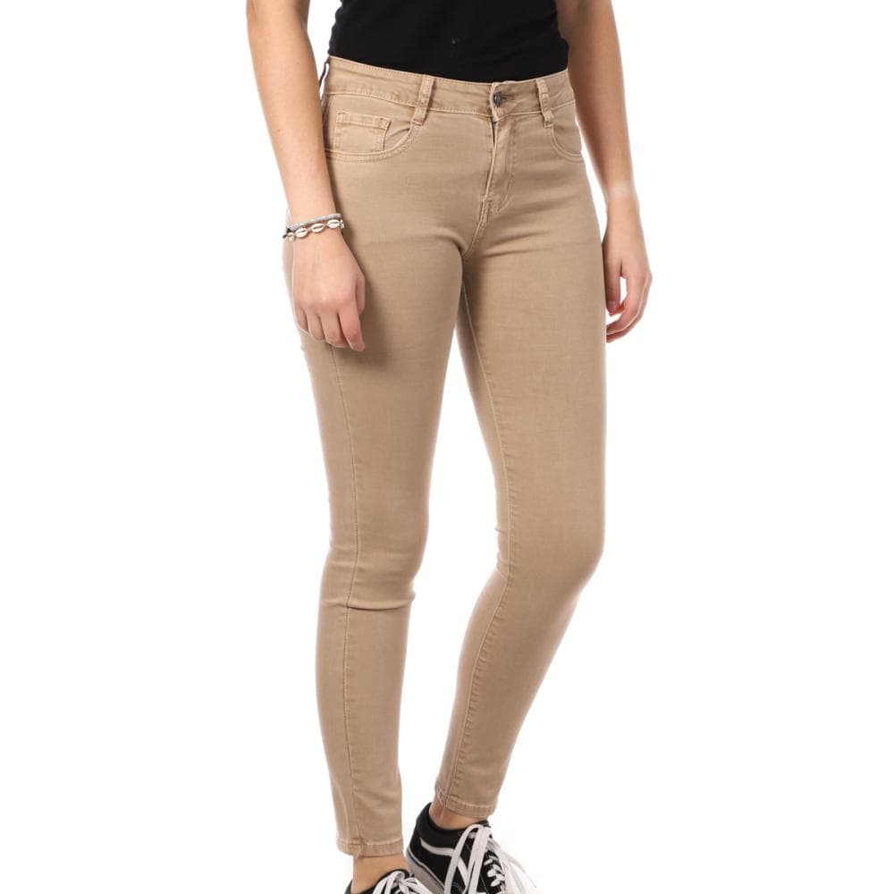 Jean Skinny Push Up Beige Femme My Tina's 260 1