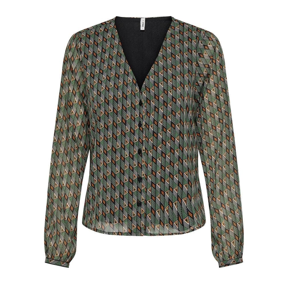 Blouse Verte/Noire à Motifs Femme Only Sierra 1