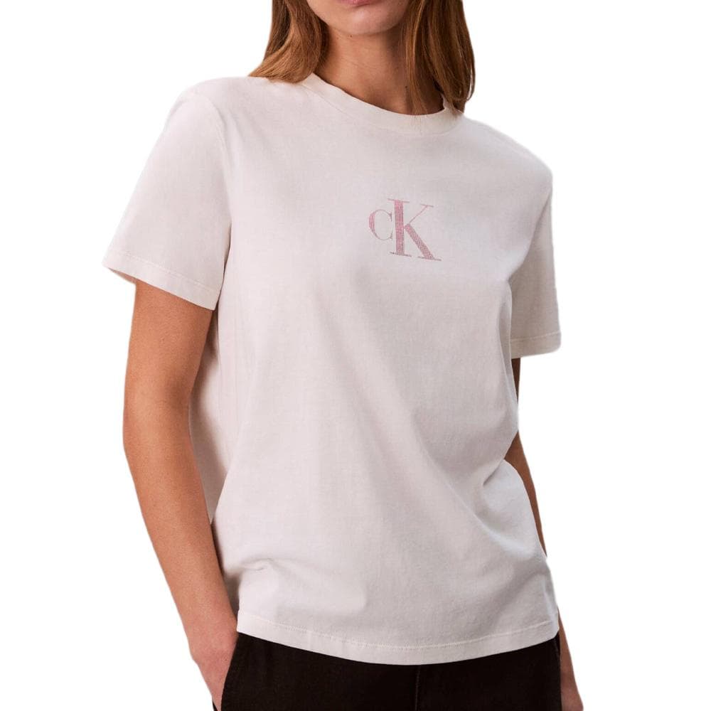 T-Shirt Blanc Femme Calvin Klein Jeans LV047E804G 1