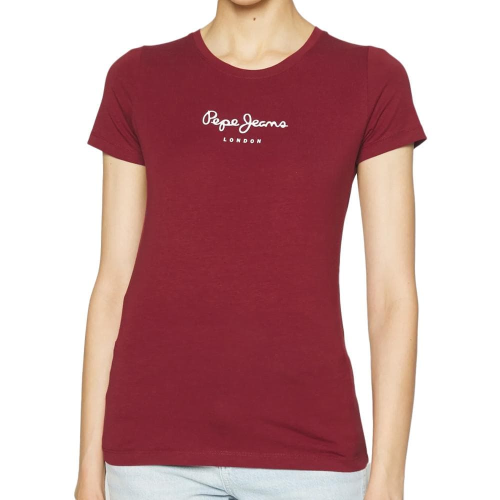 T-shirt Rouge Femme Pepe jeans New Virginia 1
