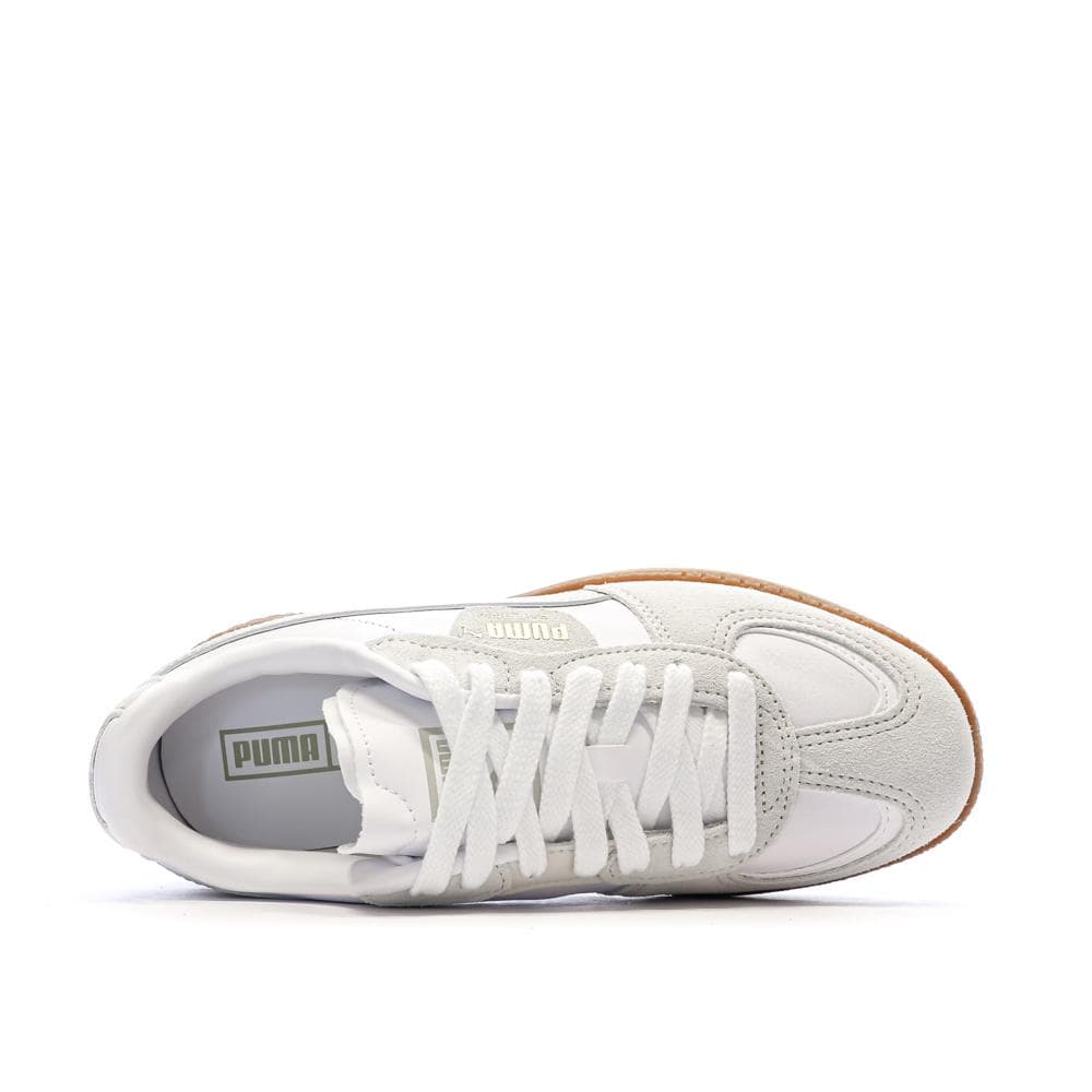 Baskets Blanches/Beiges Femme Puma Palermo 4