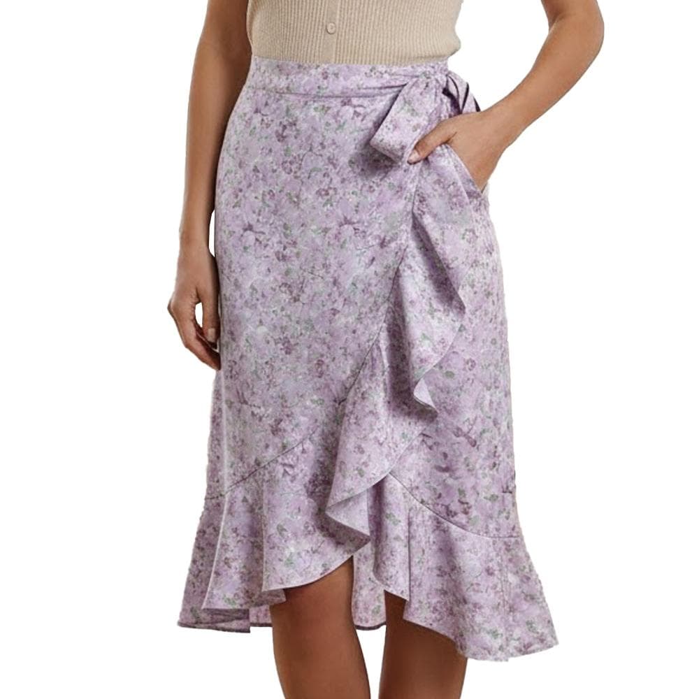 Jupe Violette à fleurs Femme Vero Moda Smilla 1
