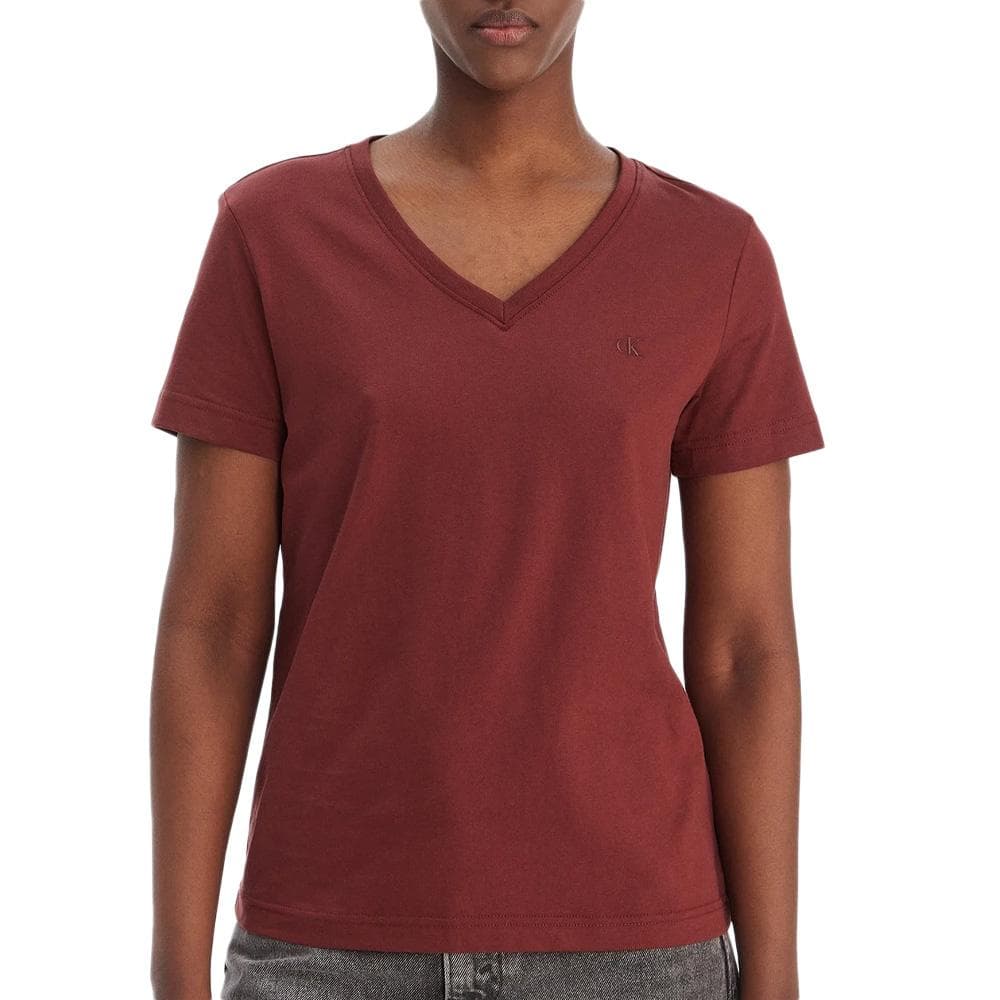 T-Shirt Marron Femme Calvin Klein Jeans Archive LV047B205G 1