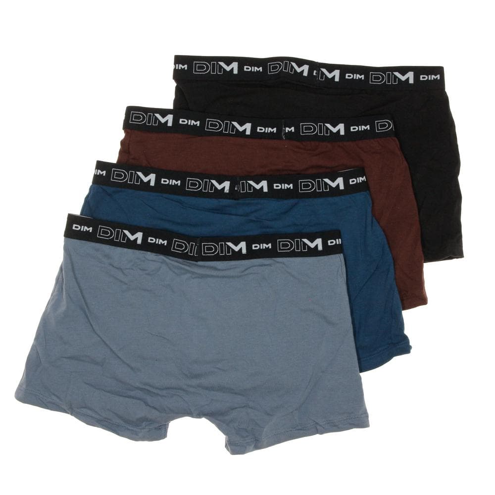 X4 Boxers Noir/Bleu/Bordeaux Homme DIM D6596 3