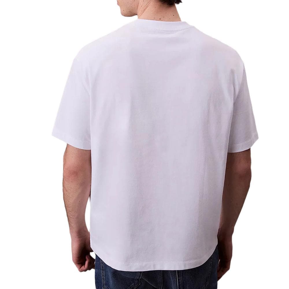 T-Shirt Blanc Homme Calvin Klein Jeans Monologo LV04RB295G 2