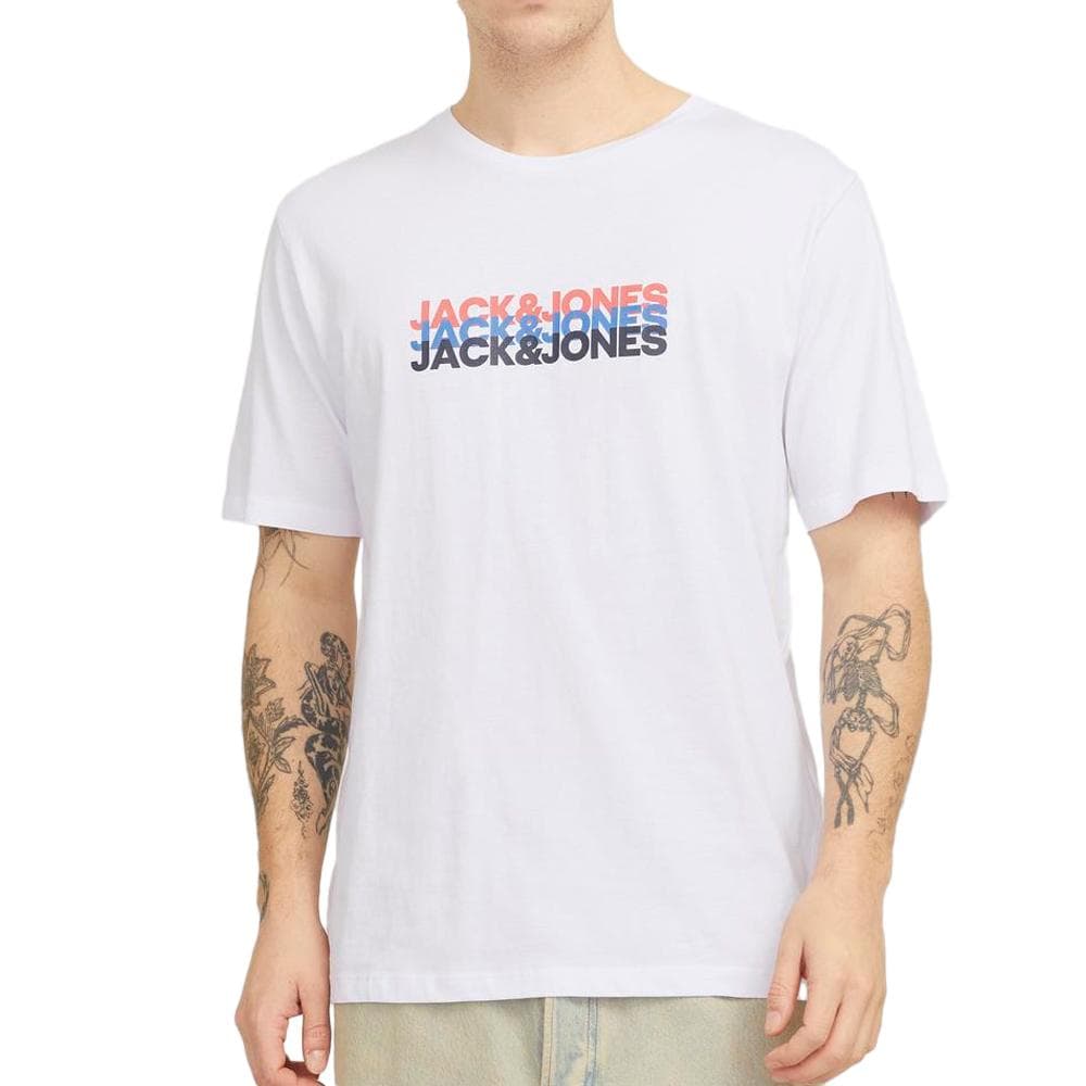 T-Shirt Blanc Homme Jack & Jones Cyber 1