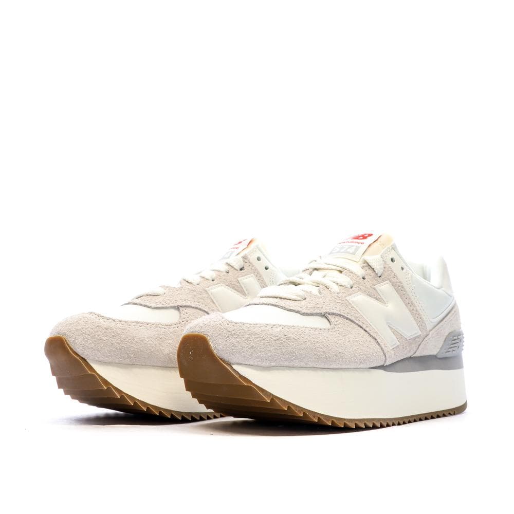 Baskets Compensé Beige Femme New Balance 574 6
