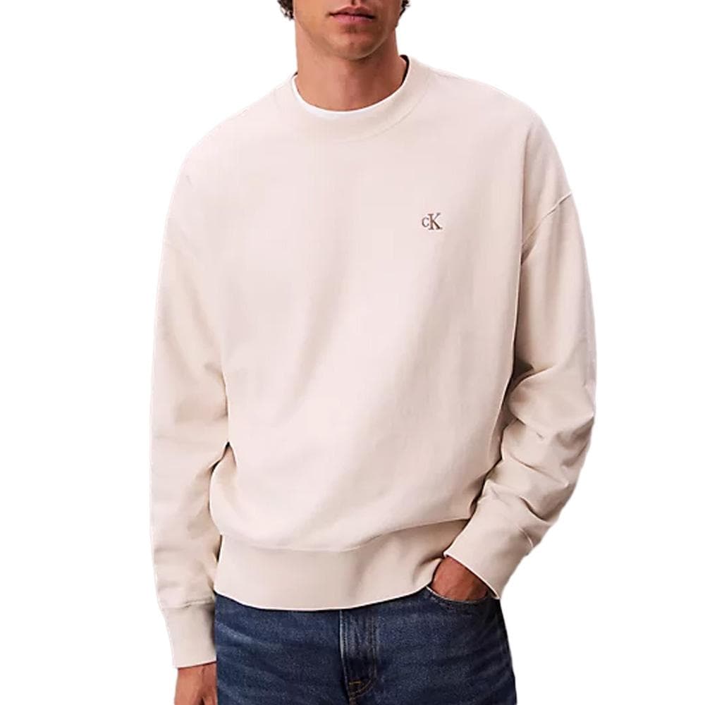 Sweat Beige Homme Calvin Klein Jeans Premium 1