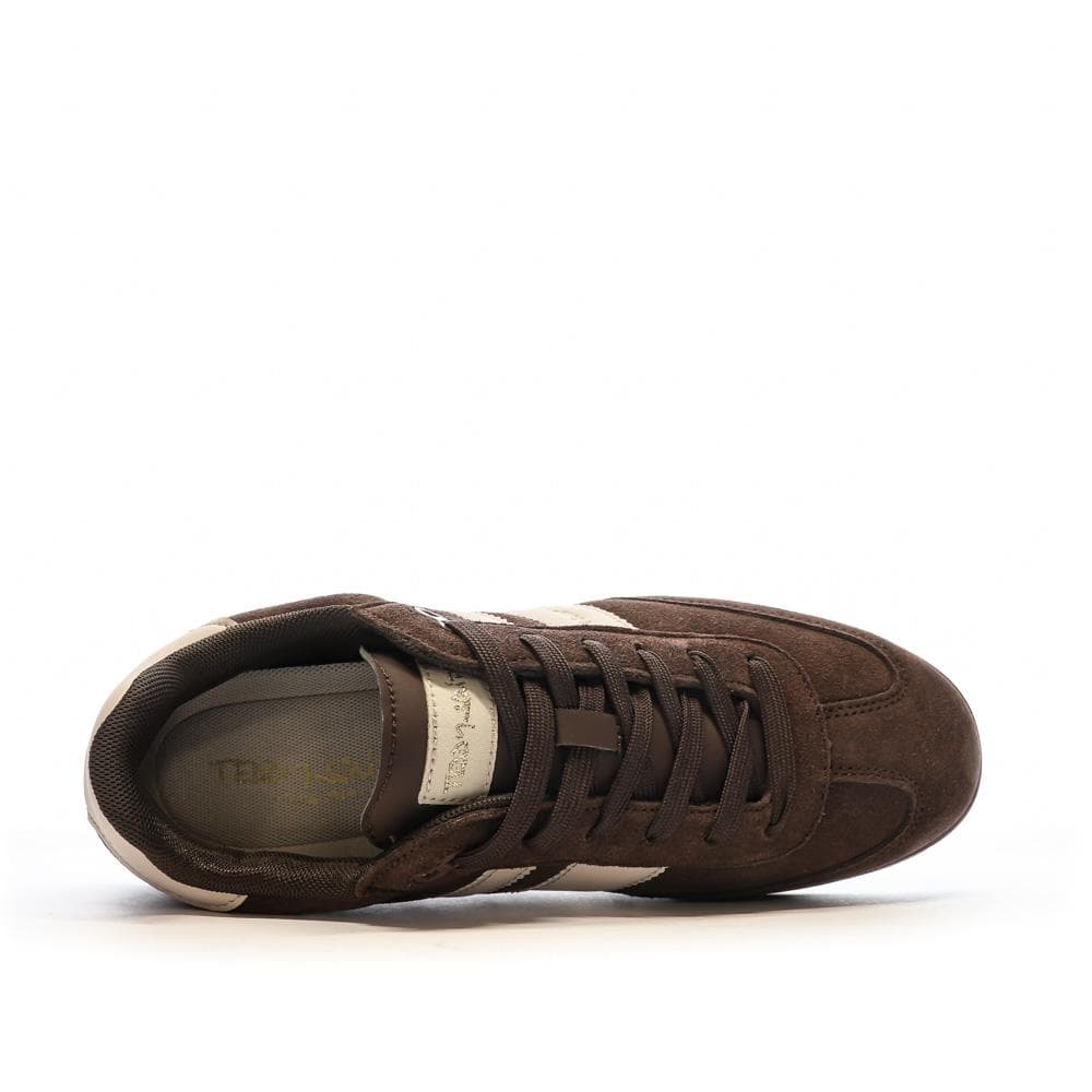 Baskets Marron Homme Teddy Smith White Suede 4
