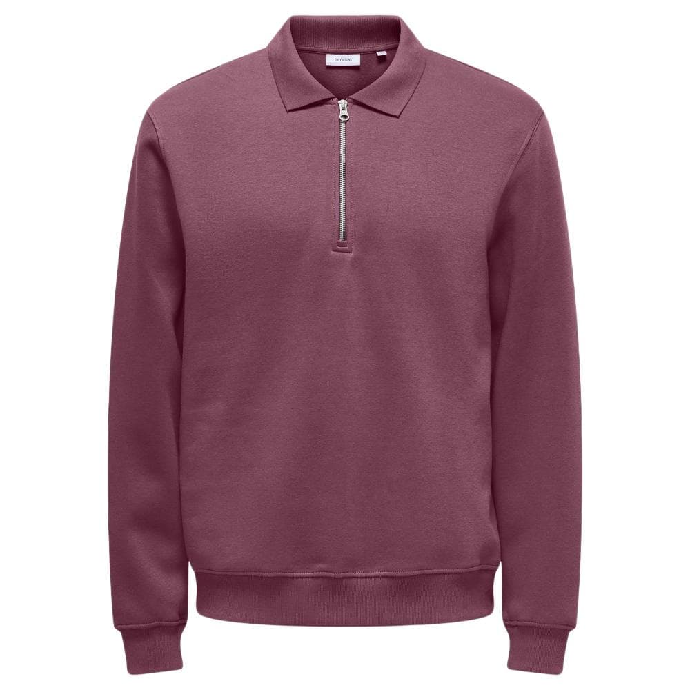 Sweat 1/2 Bordeaux Homme Only & Sons Abbott 3