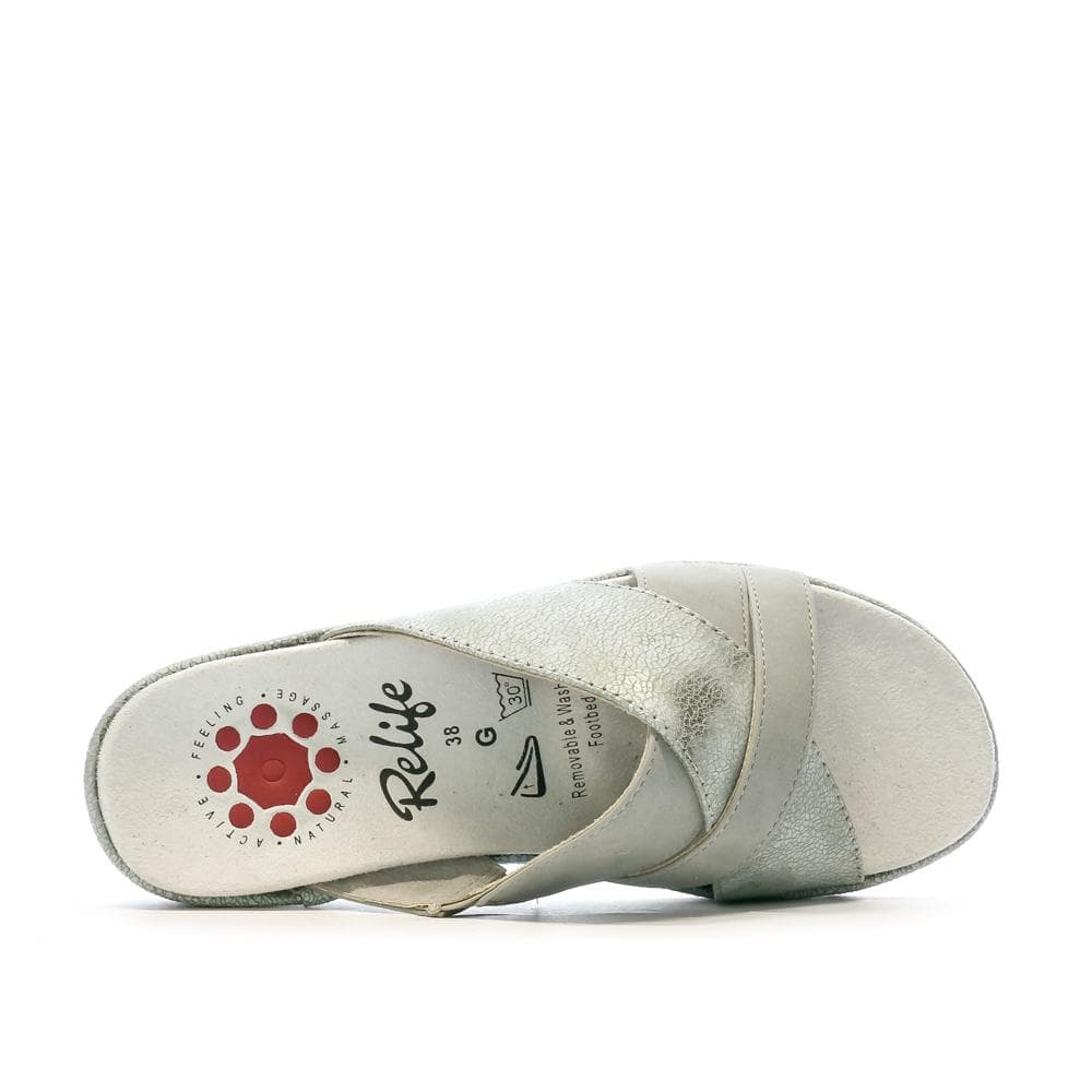 Sandales Grises Femme RELIFE Holly 4