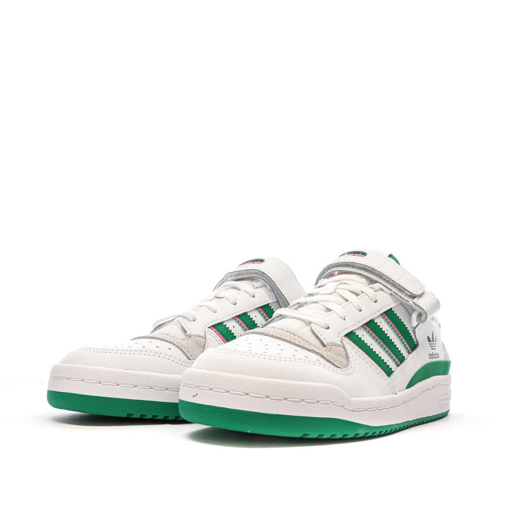 Baskets Blanches/Vertes Femme Adidas Forum Low 6