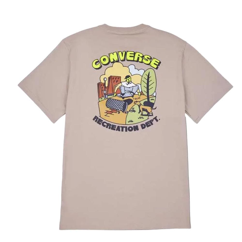 T-shirt Taupe Homme Converse Recreation 2