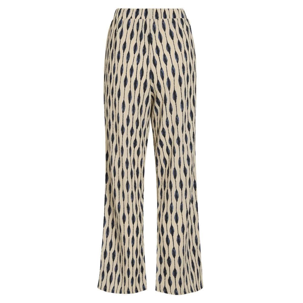 Pantalon Beige/Bleu Femme Vila Viadda 2