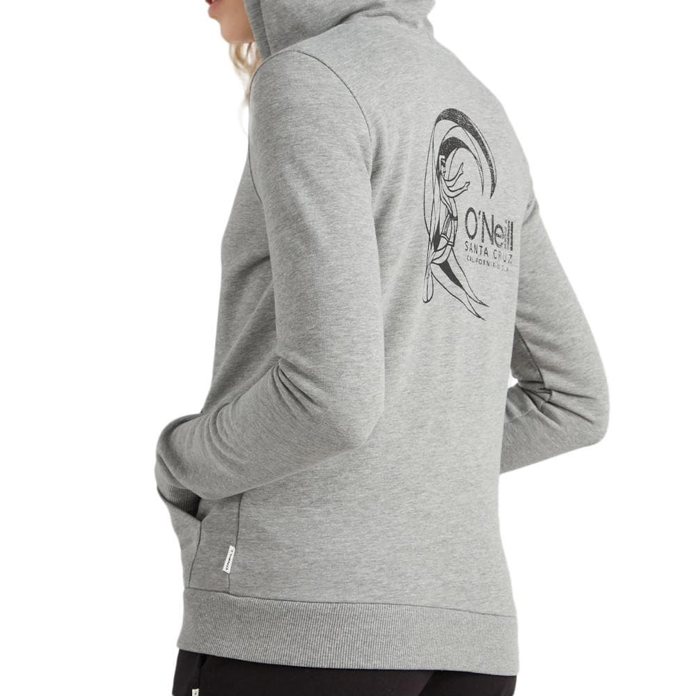 Sweat Zippé à capuche Gris Clair Femme O'Neill Circle Surfer 2