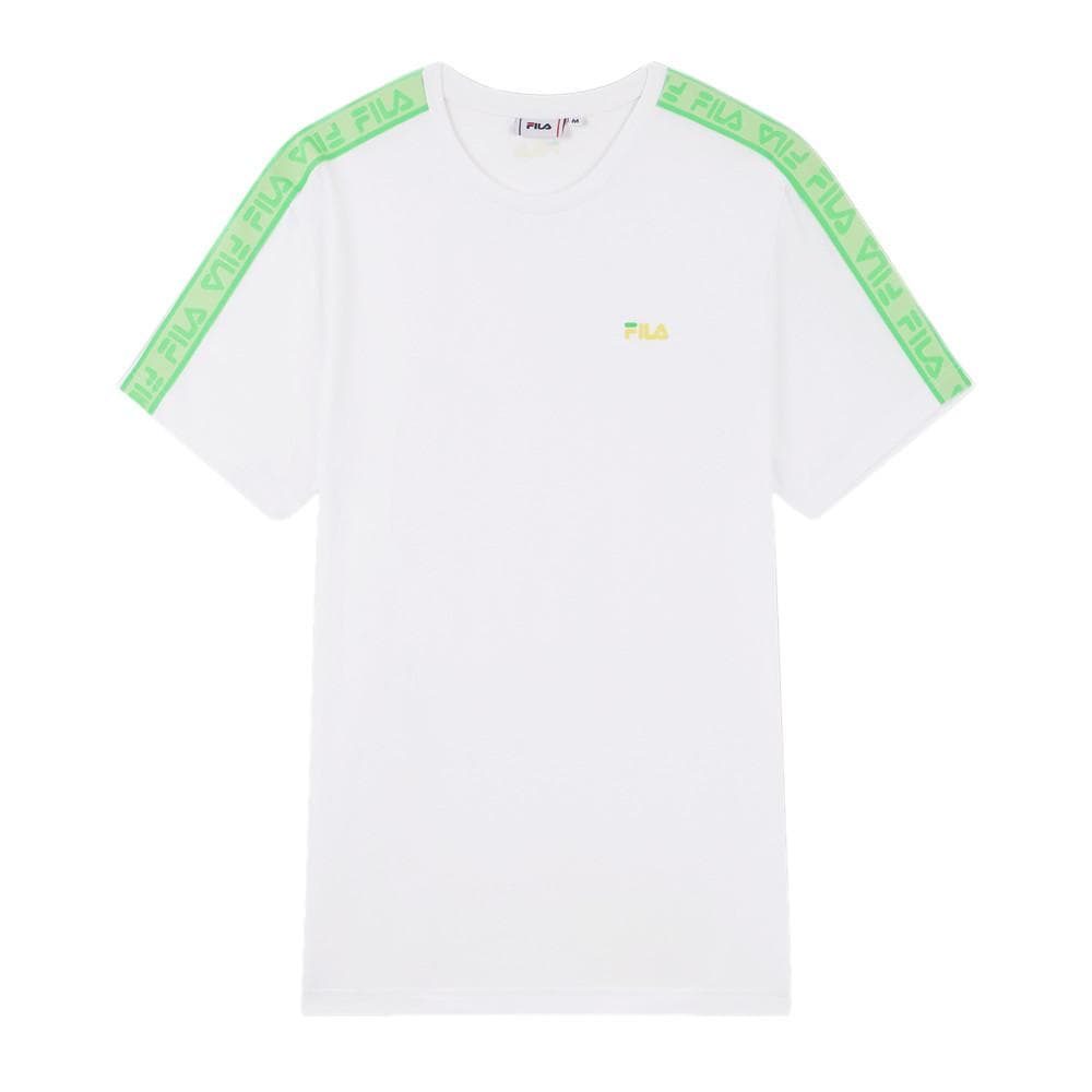 T-shirt Blanc/Vert Homme Fila Gaston 1