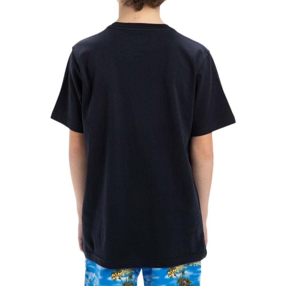 T-shirt Noir Garçon Quiksilver Typed Out 2