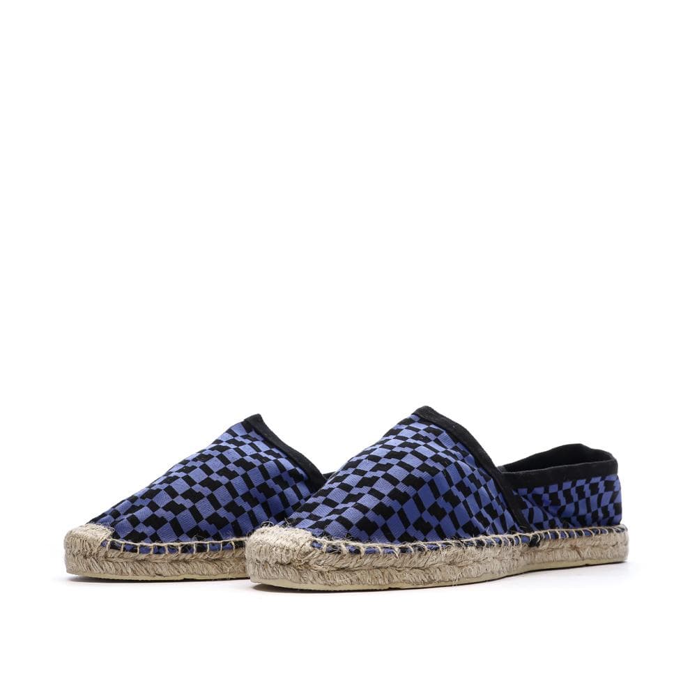 Espadrilles Damier Bleu/Noir Homme Ushuaia Dimitri 6
