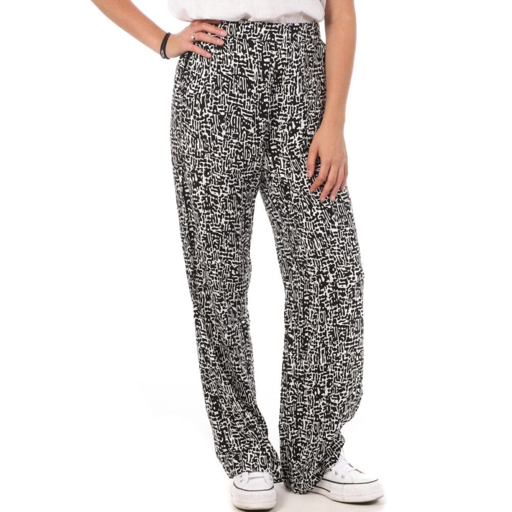 Pantalons Ample Noir/Blanc Femme Vero Moda Wide 1