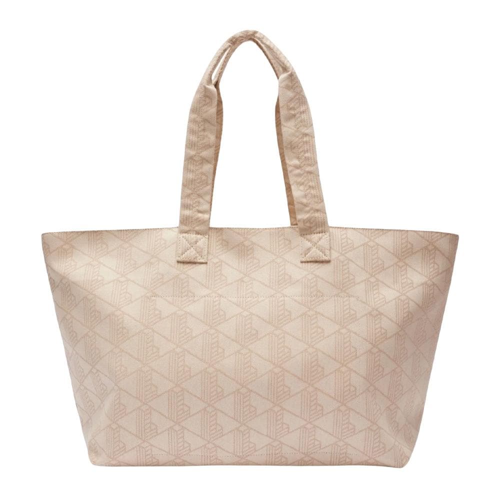 Sac Cabas Beige Femme Lacoste XL Summer 2