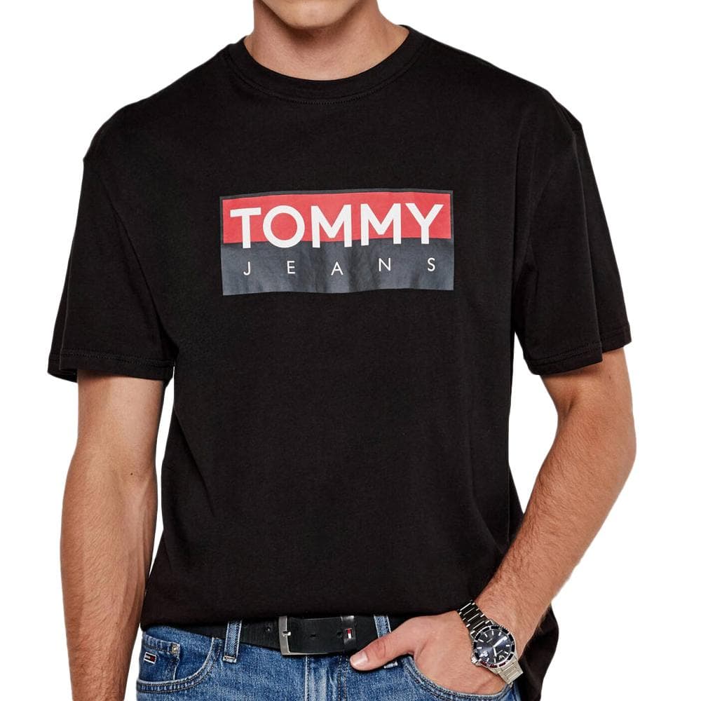 T-shirts Noir Homme Tommy Hilfiger Reg 1