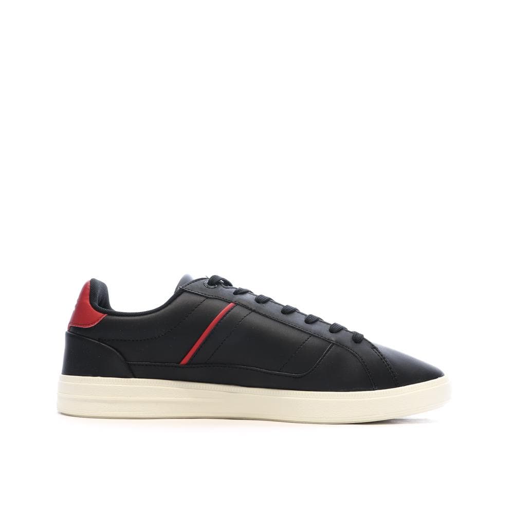 Baskets Noires/Rouges Homme Lacoste Court 2