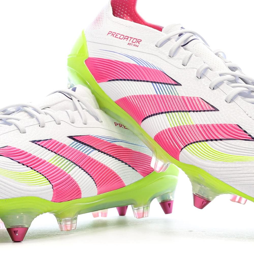 Chaussures de Foot Blanc/Rose Homme Adidas Adidas Predator Elite SG 7