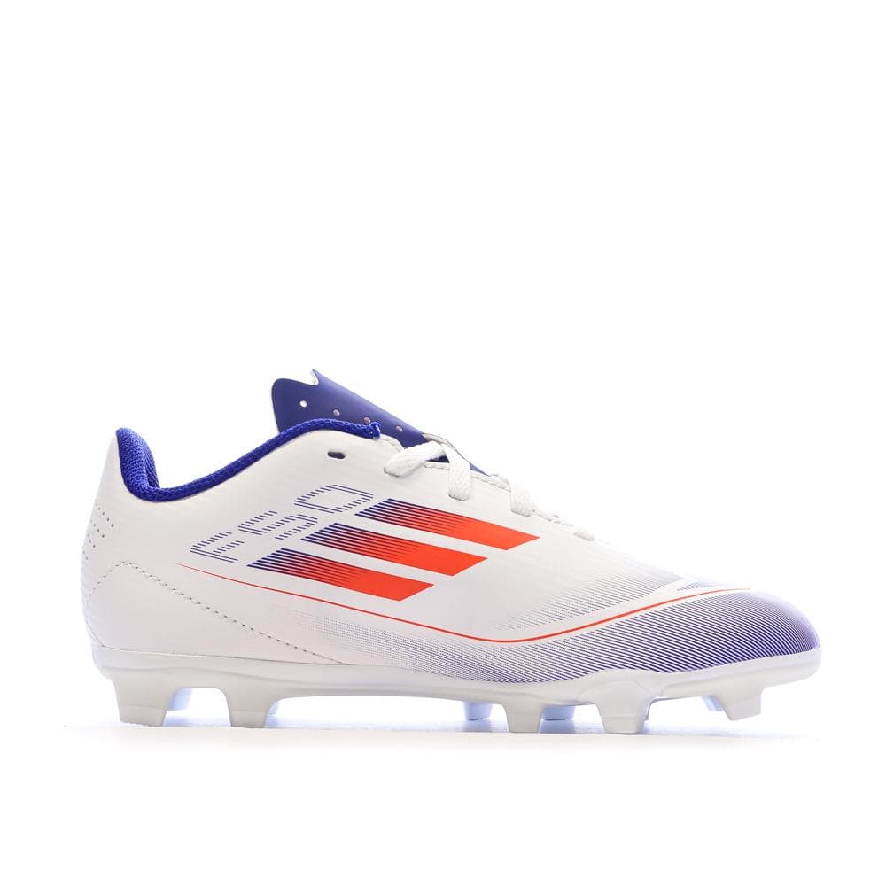 Chaussures de football Blanches/Bleu Garçon Adidas F50 Club Fxg 2