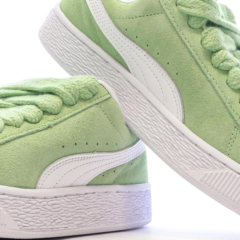 Baskets Vert/Blanc Femme Puma Suede XL 7