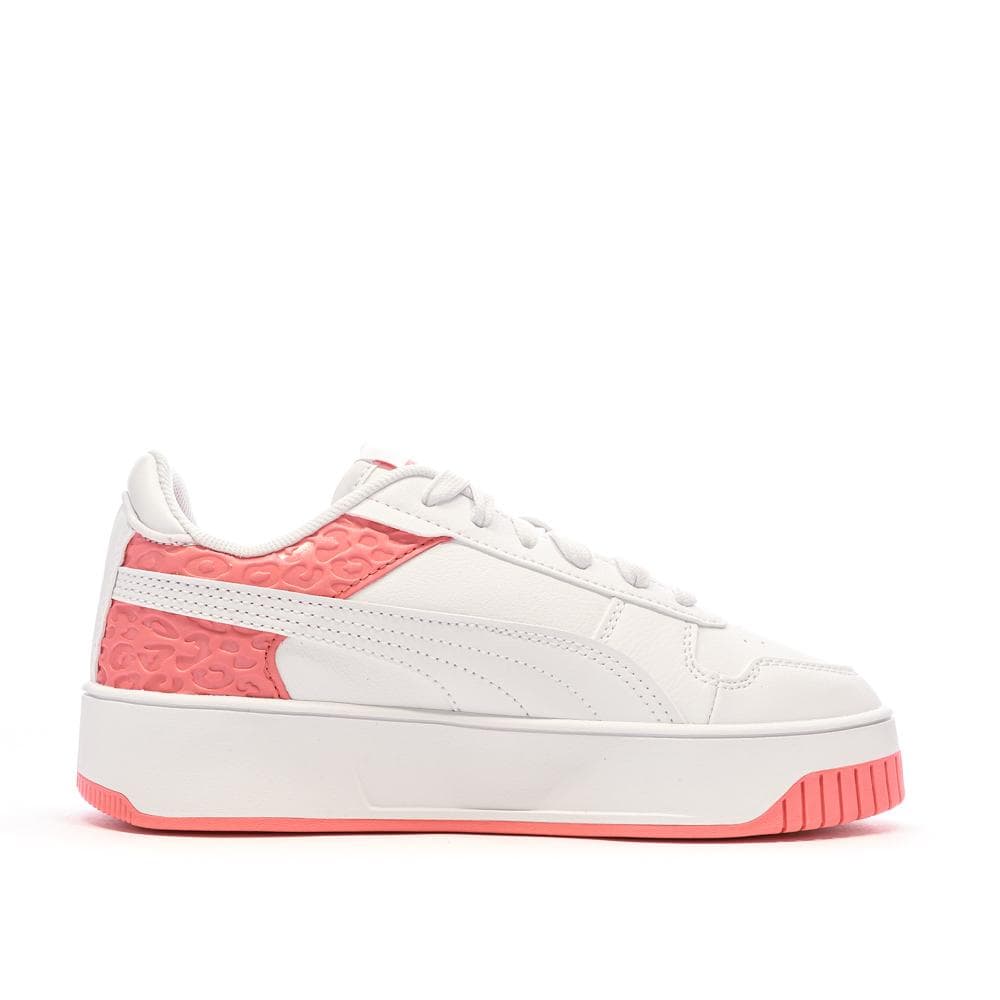 Baskets Blanches/Roses Fille Puma Carina Street Wild 2