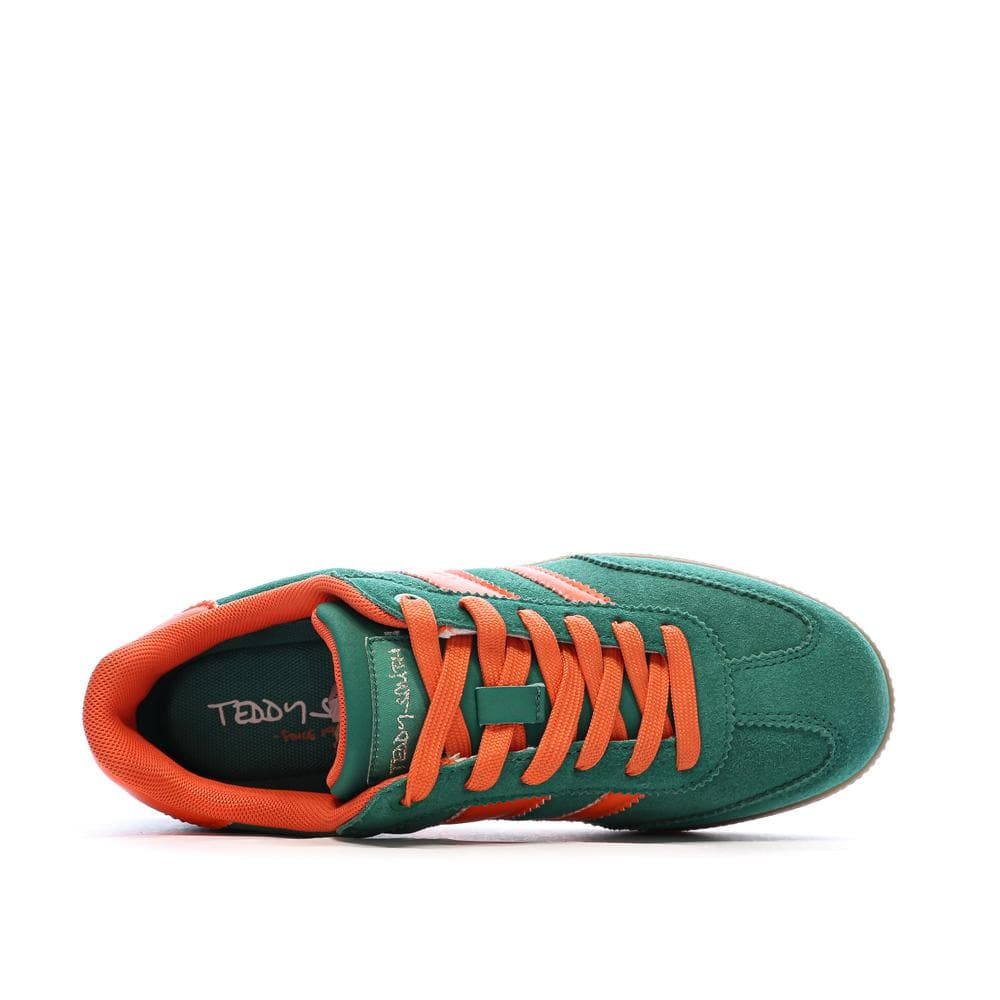 Baskets Vert Foncé/Orange Femme Teddy Smith 120235 4