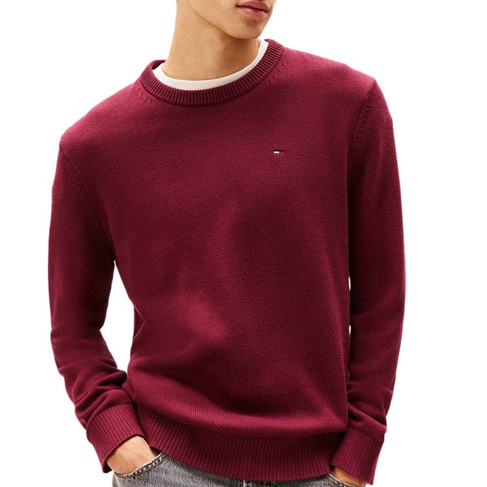 Pull Bordeaux Homme Tommy Hilfiger Slims 1