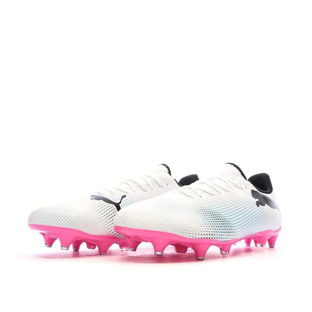 Chaussures de football Blanche/Noire/Rose Homme Puma Future 7 Play 6