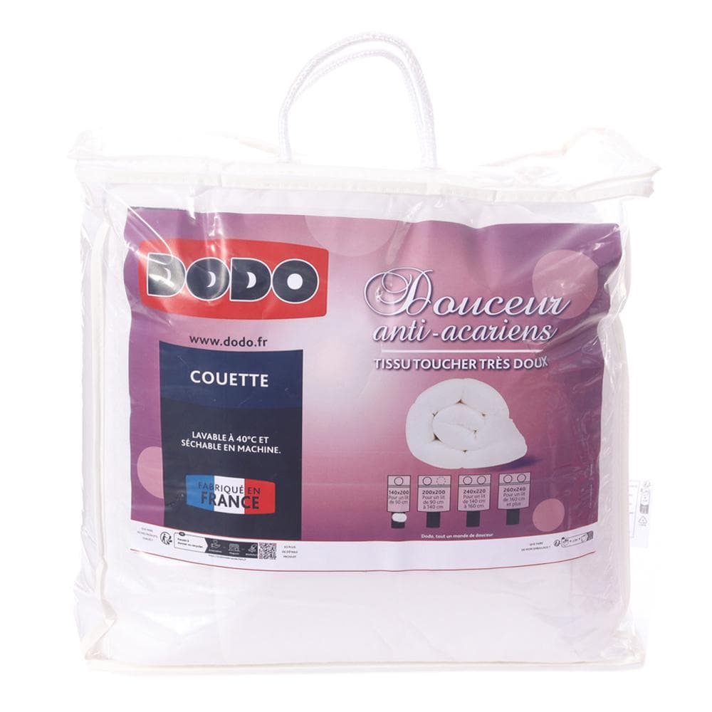 Couette Legere Anti Acarien Blanc Dodo 140X200 1
