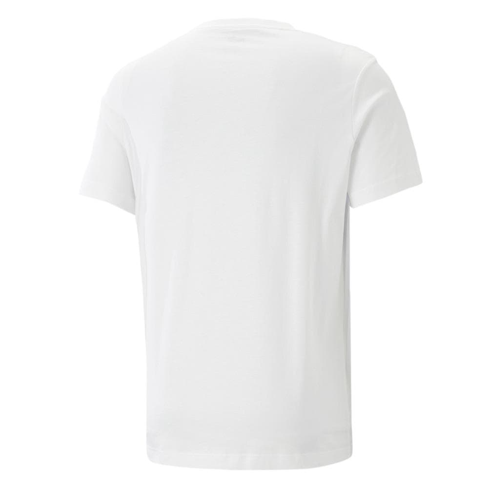 T-shirt Blanc/Bleu Homme Puma Ess+ 673370-11 2