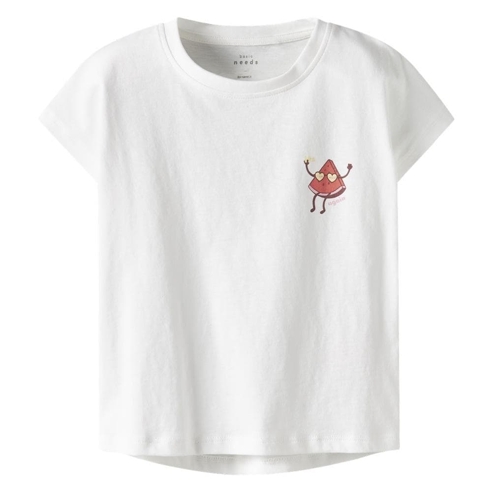 T-Shirt Blanc Fille Name it Capsl 1