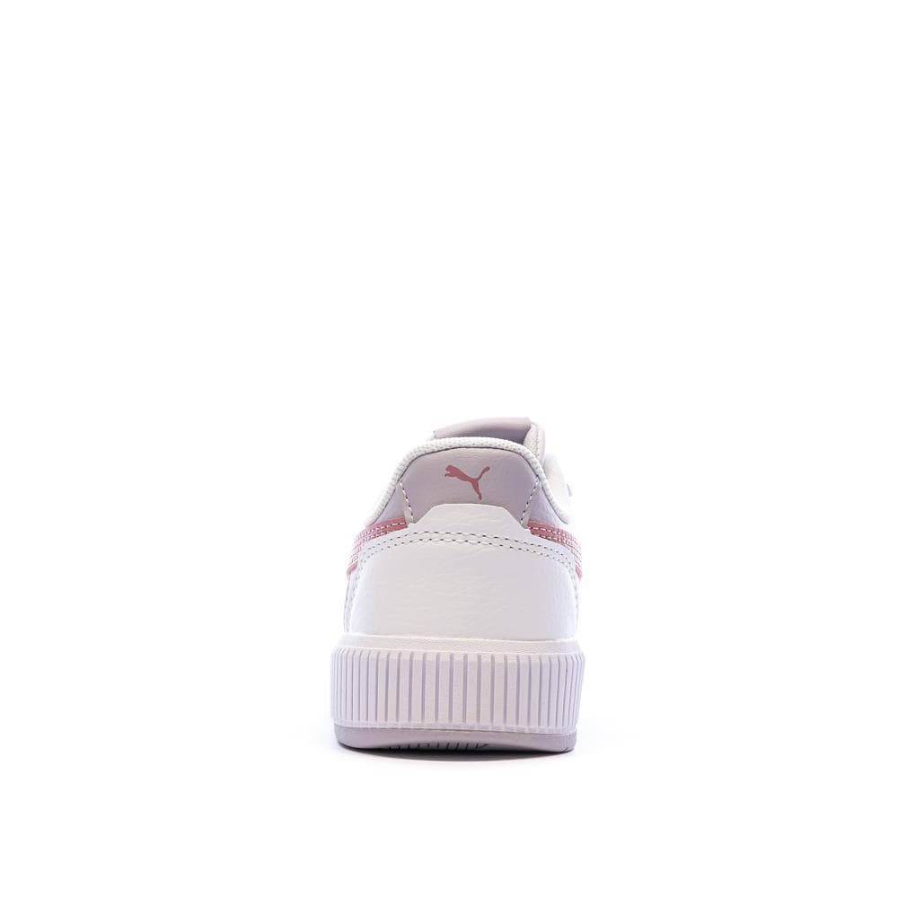Basket Blanches/Mauves Fille Puma Carina Mia 3